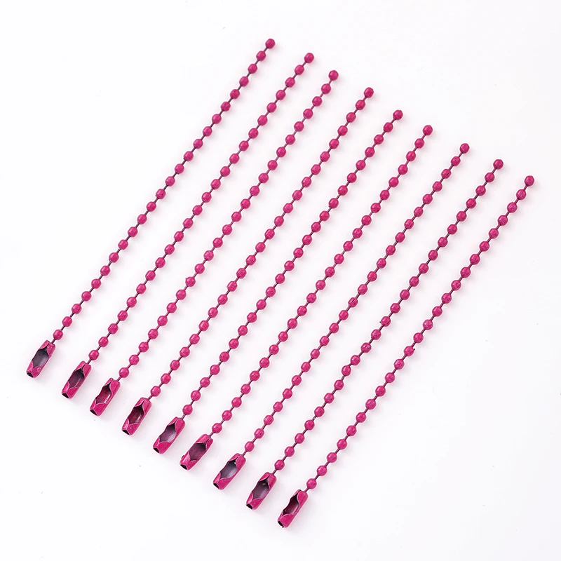 100pcs 10cm Powder Coated Wave Bead Chain Link Connector Pendant Hooks for Jewelry Making DIY Bracelet Necklace Accessories