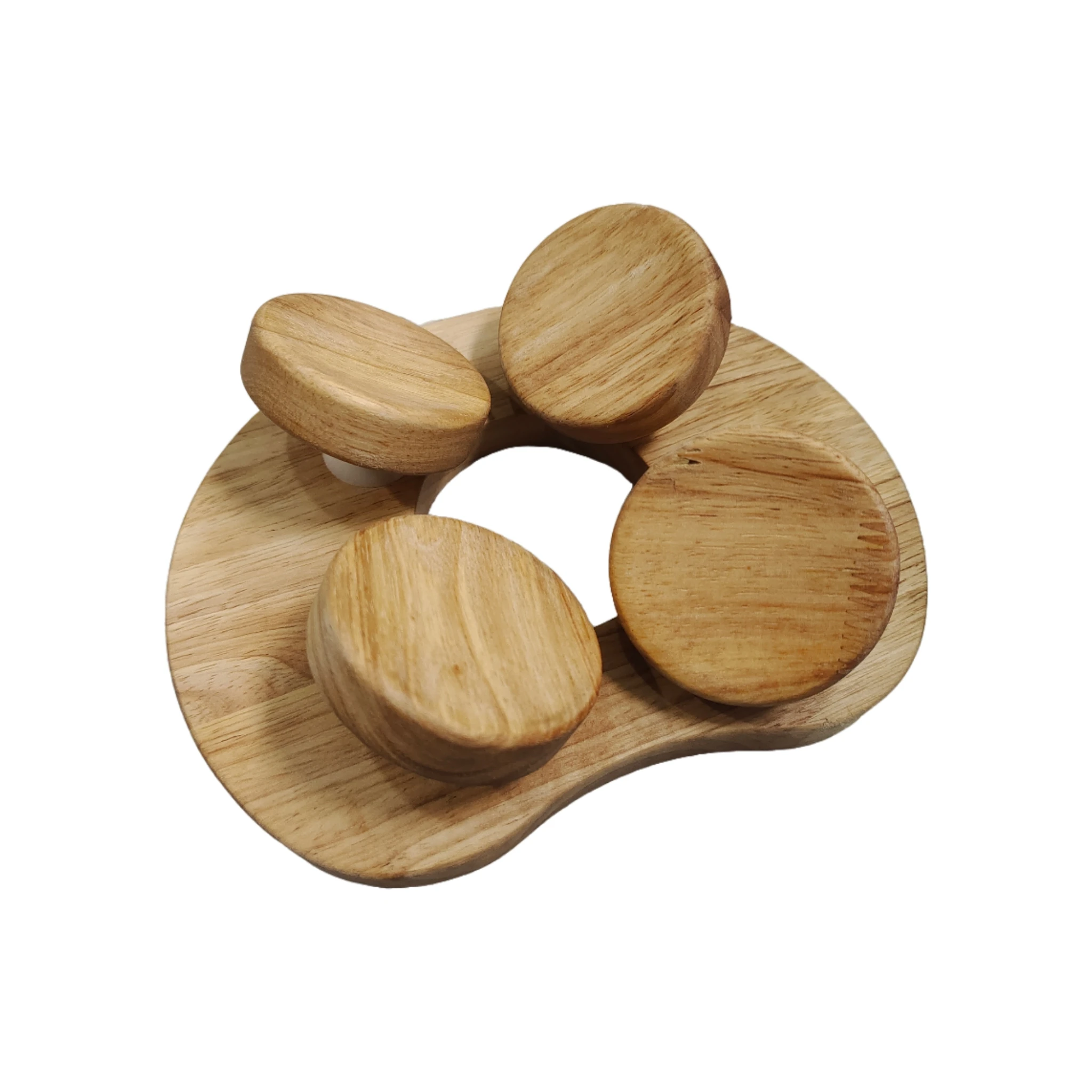 Wooden Sauna Headrest with rotatable disc, Sauna Pillow，Sauna Accessory for Stiff Neck, Shoulder Pain, Head Relaxation