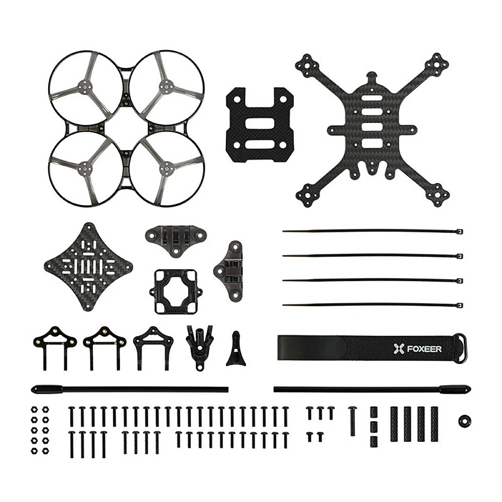 FOXEER Foxwhoop 비스타, HDzero, 아날로그 FPV, Cinewhoop RC 드론용, 깨지지 않는 프레임, 실키 코팅, T700 카본, 3.5 인치, 35 142mm