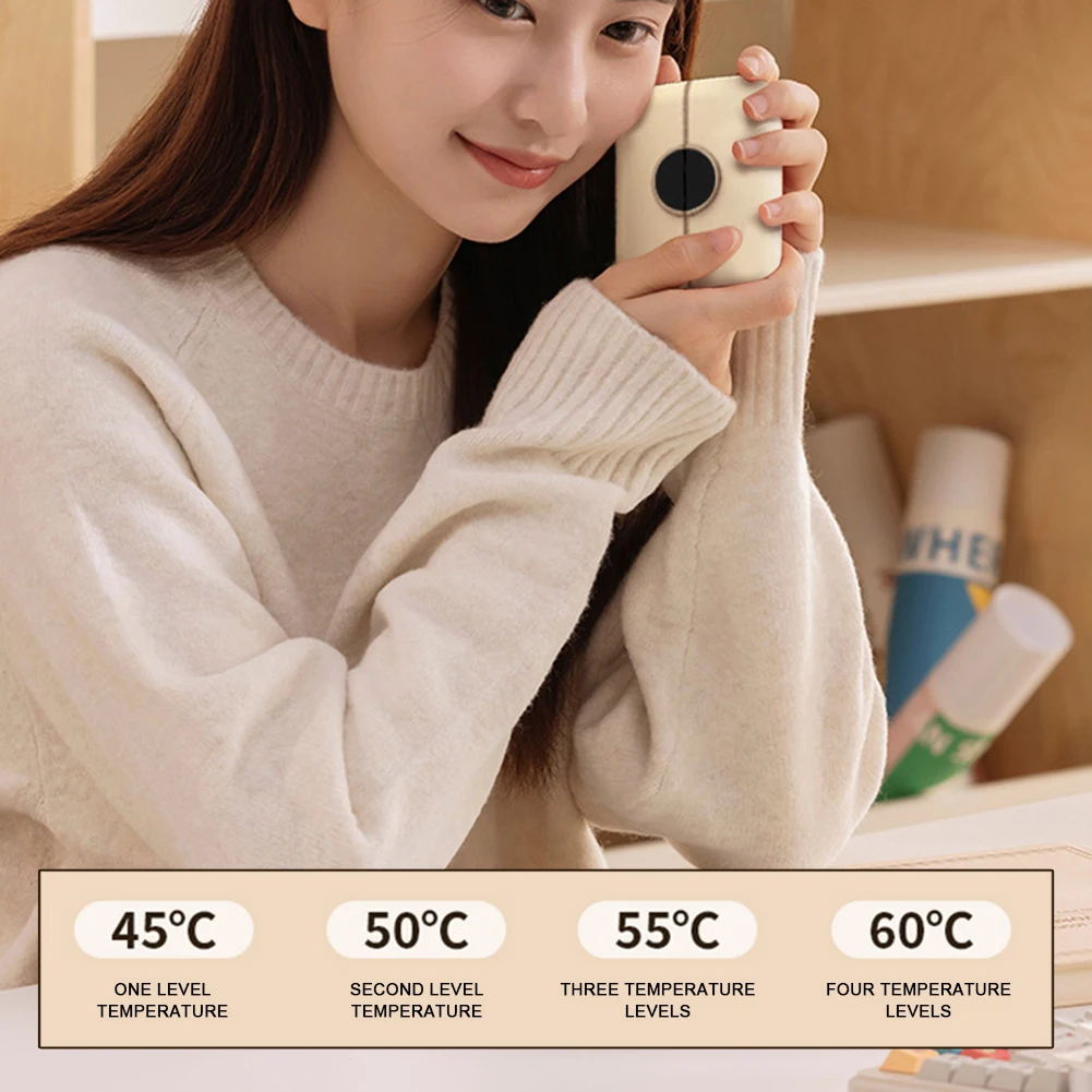 Digital Display Rechargeable Hand Warmer Magnetic Instants Heat In Seconds, Rapid Warmth. Winter Outdoor Sports Essential