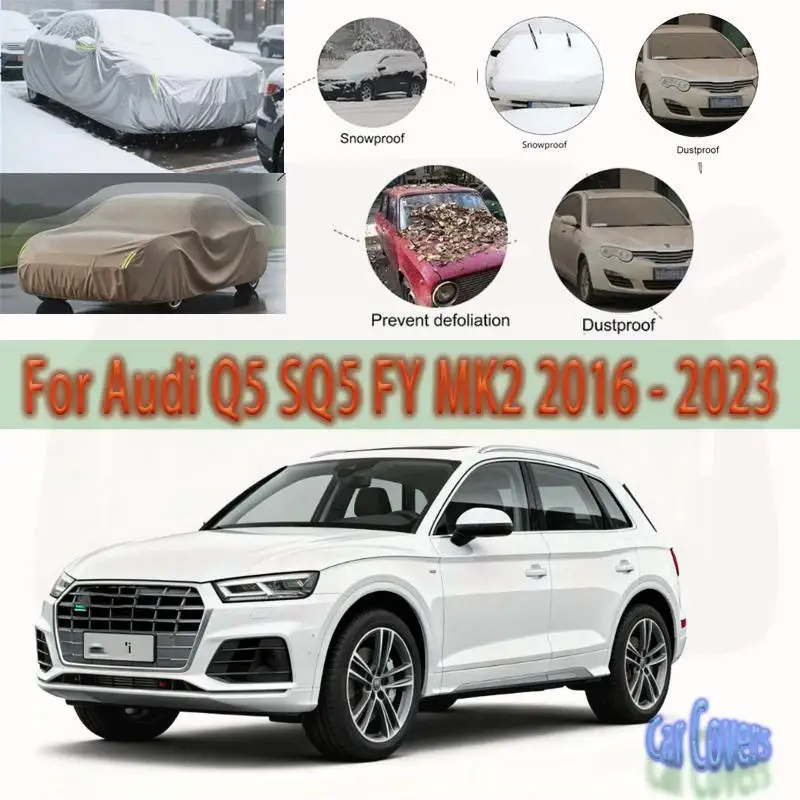 

Для наружной защиты от снега, солнцезащитный козырек, водонепроницаемый, пылезащитный для Audi Q5 SQ5 FY MK2, автомобильные чехлы