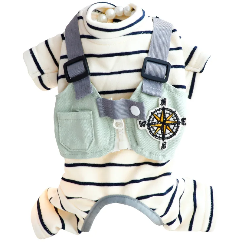 الحيوانات الأليفة الدنيم هوديي بذلة السروال القصير تي شيرت الكلب معطف القط جرو سترة الخريف الشتاء الملابس الملابس للكلاب والقطط الصغيرة المتوسطة #1