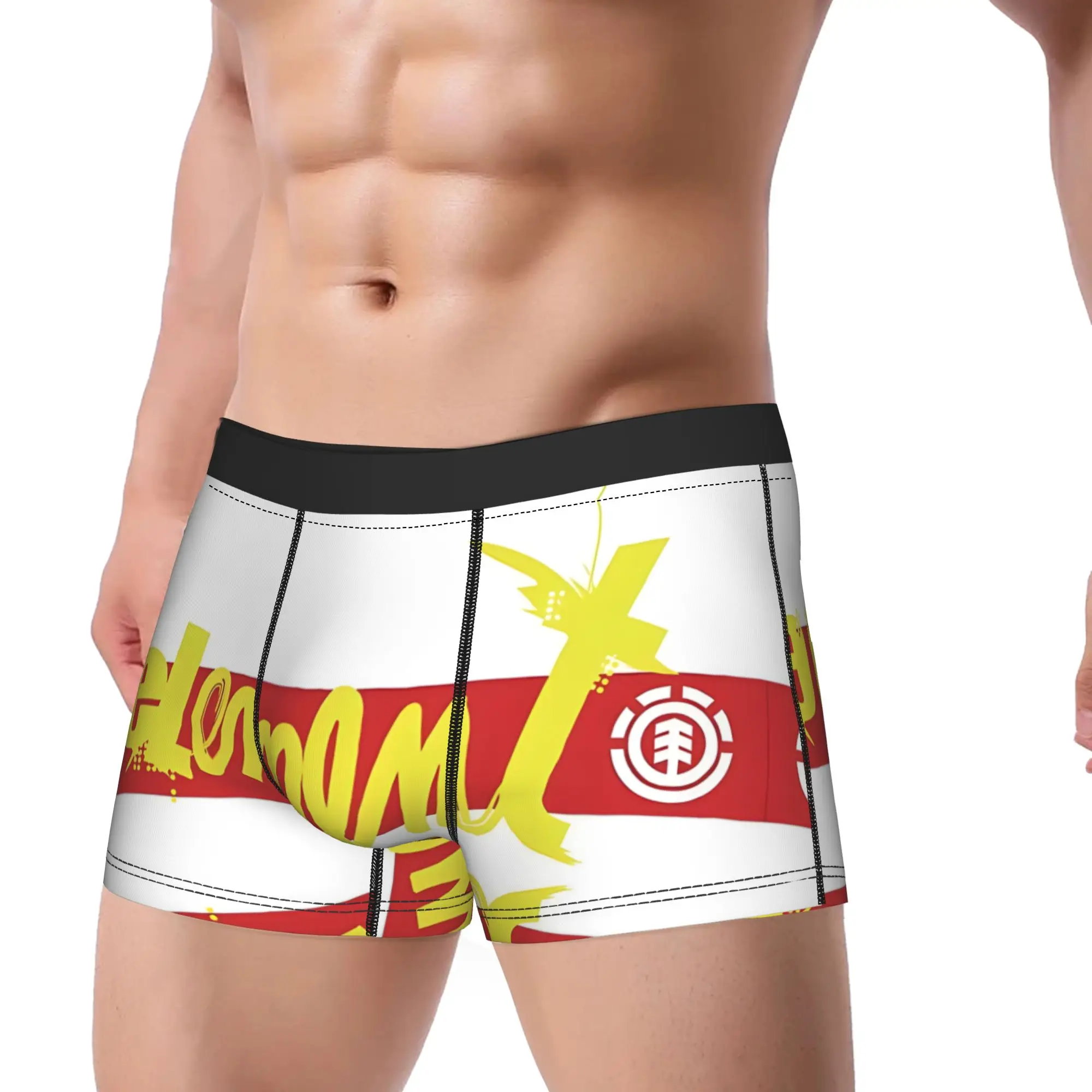 Element Skateboards Underpants Breathbale Panties Men's Underwear Element Comfortable Shorts Boxer Briefs