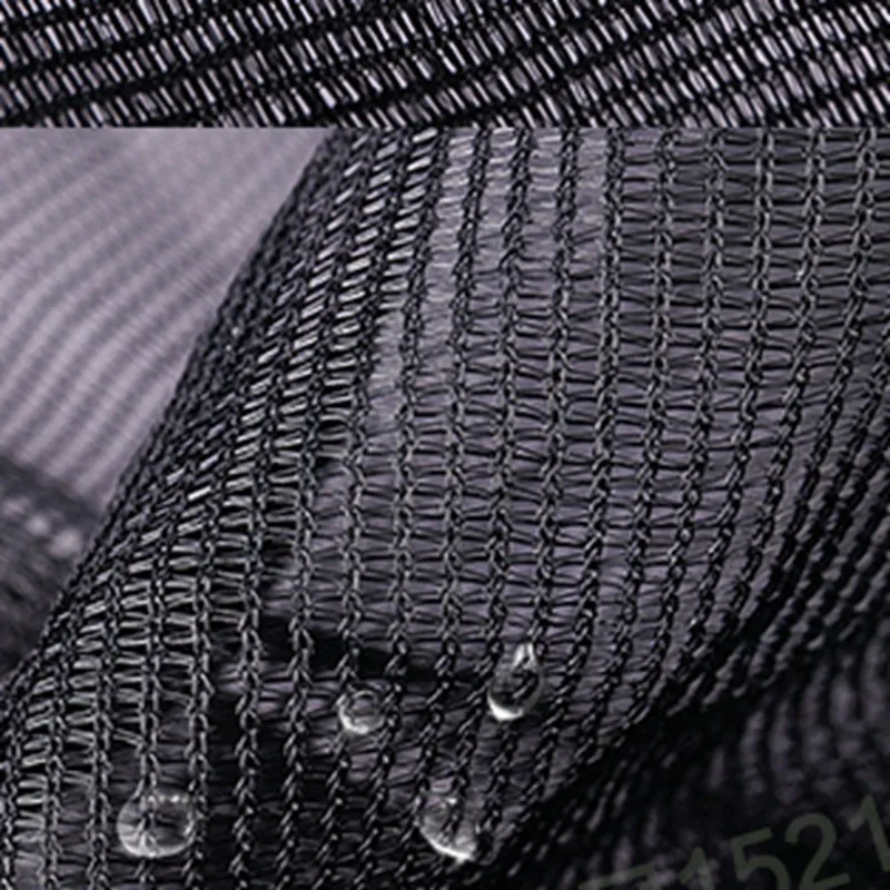 30~90% Anti-UV Black Round Silk Sun Shade Net Garden Plants Flower Cover Terrace Balcony Privacy Screen Netting With Eyelets