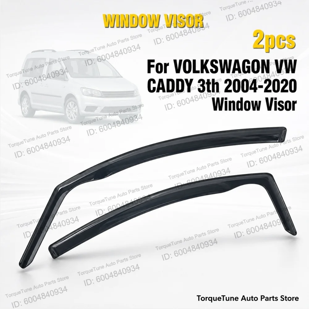 In Channel Rain Guards Premium Window Visor Wind Deflector For VOLKSWAGON VW CADDY 3th 2004-2020 Inside Vent Visors