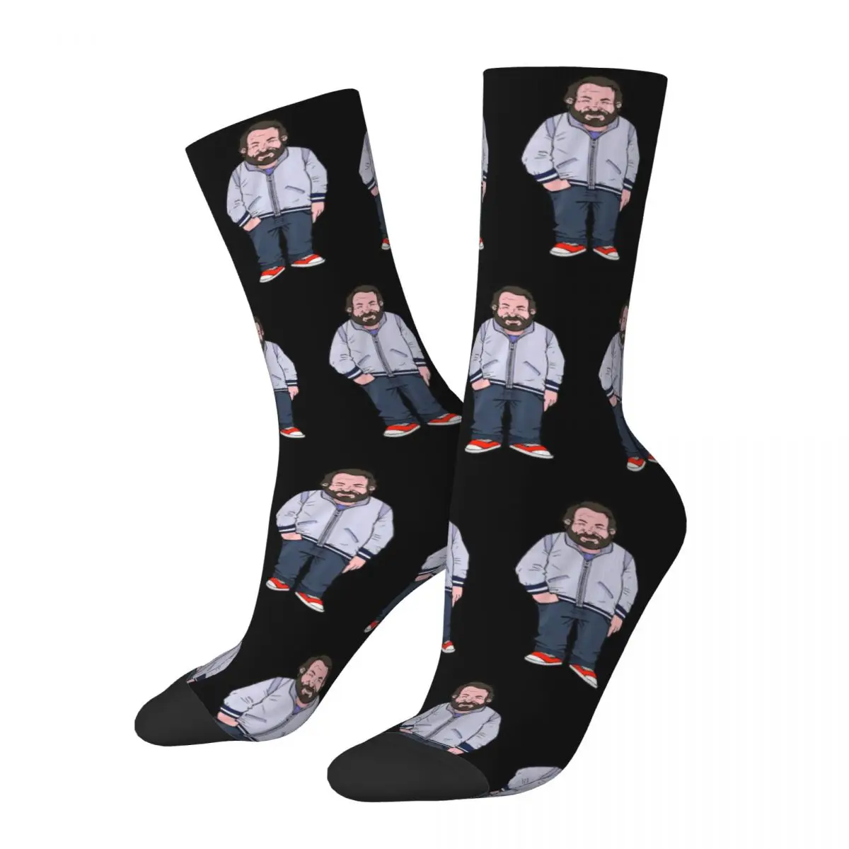 Autumn Winter Casual Men\'s Women\'s Bud Spencer Terence Hill Socks Sweat Absorbing Crew Socks