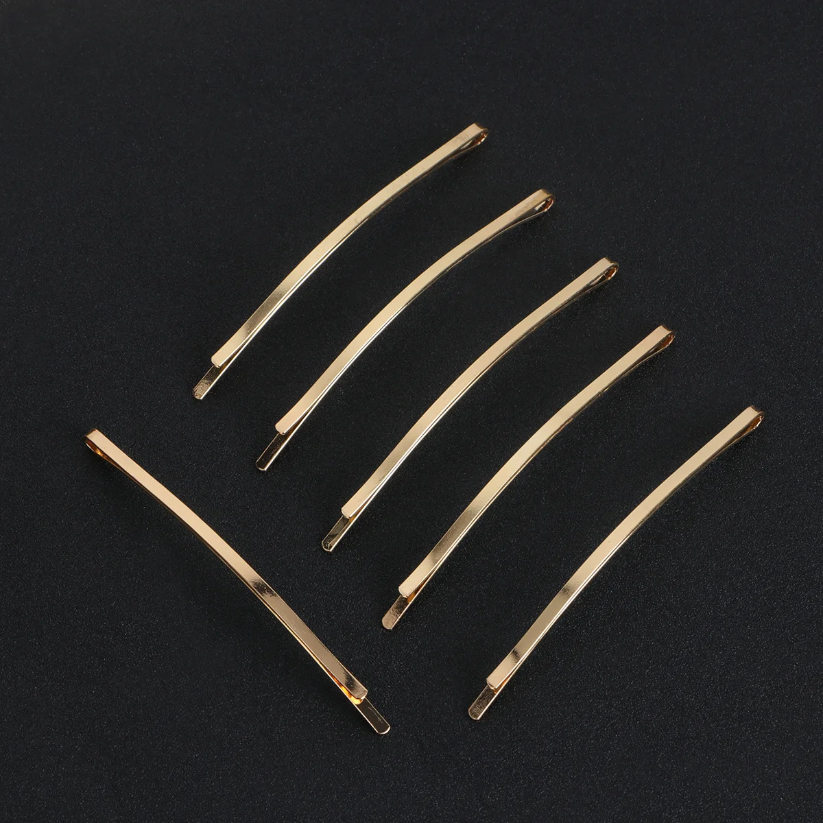 

100 шт. металлических простых заколок для женщин, элегантные золотые металлические заколки-невидимки, аксессуары для волос