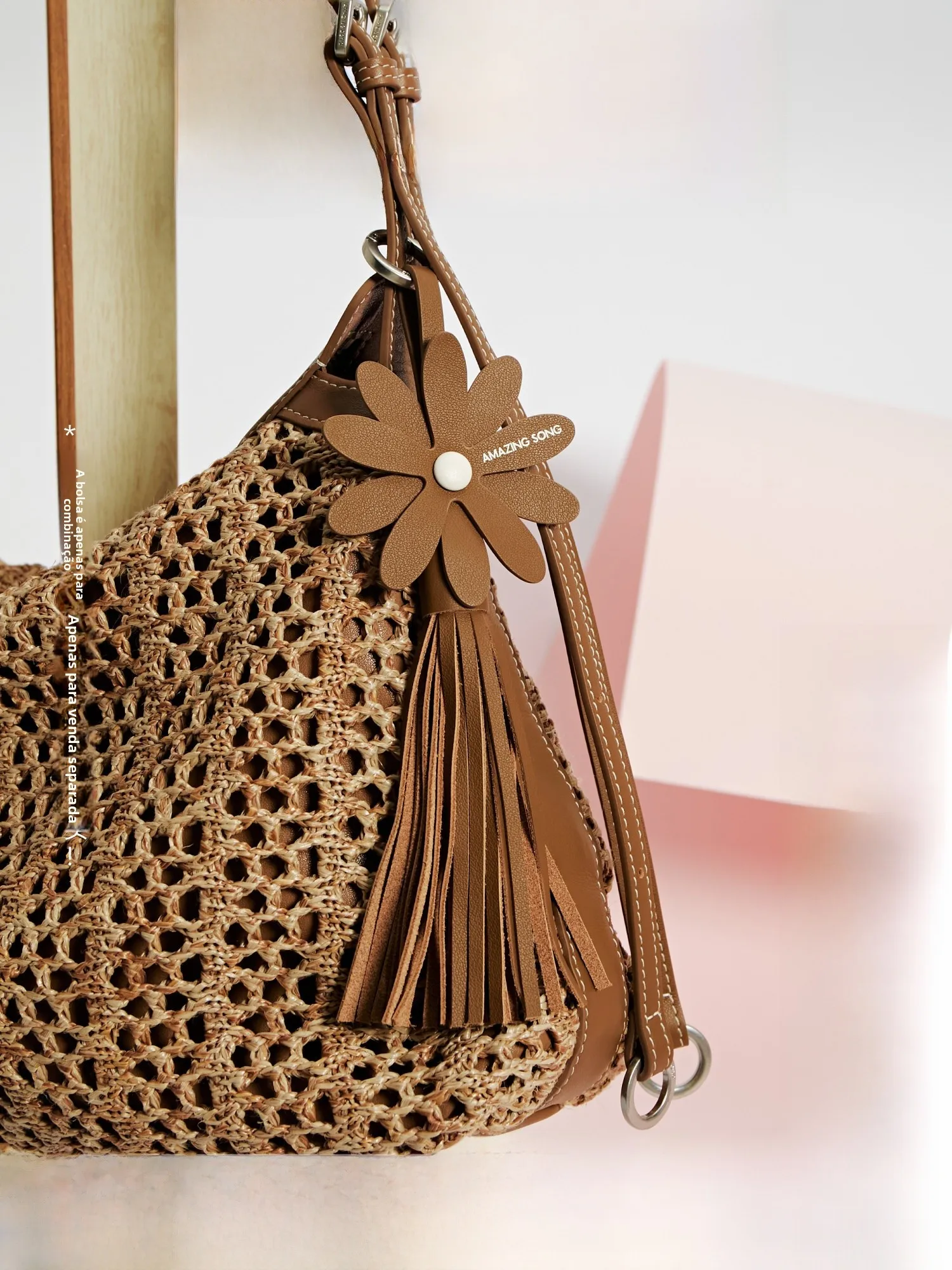amazing-song-holiday-series-sunflower-bag-charm-flower-mobile-phone-pendant-bookbag-accessory-basic-style-summer-2026