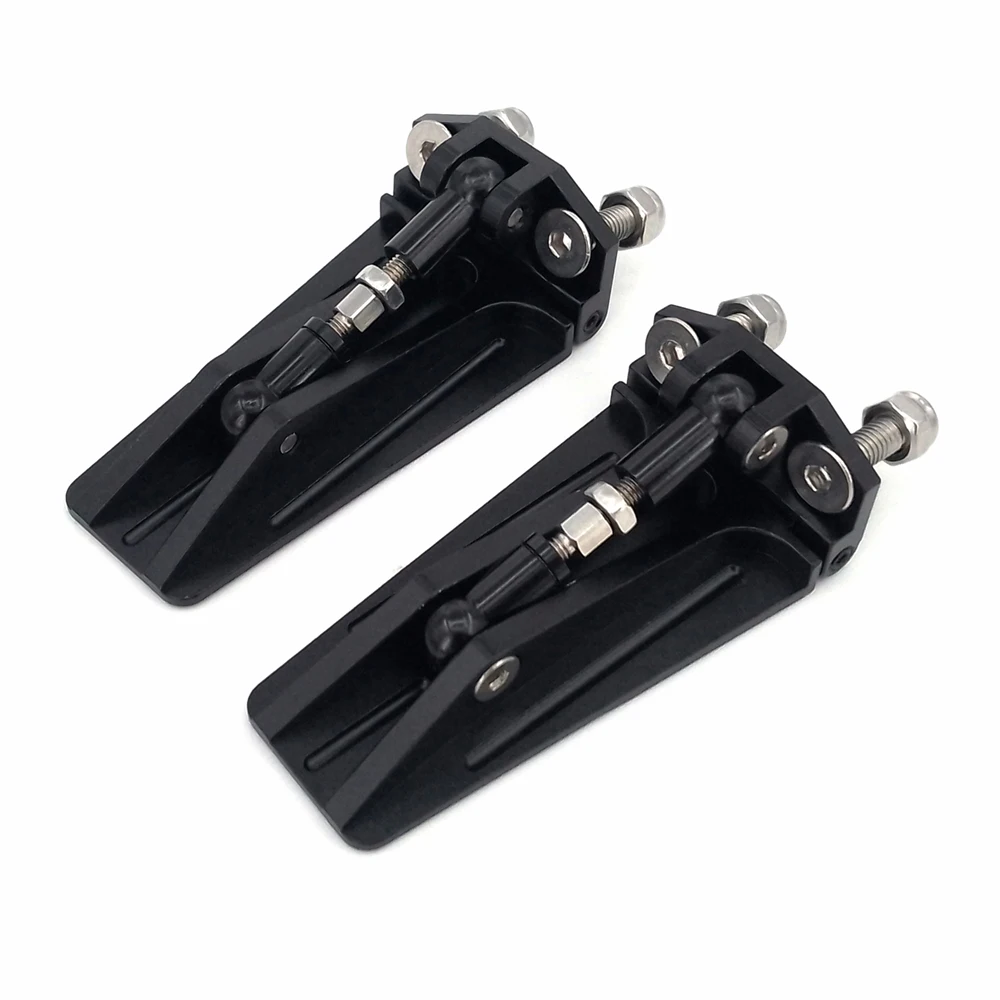 1 paire de languettes de garniture de bateau RC, rabats de garniture en métal CNC 60mm x 30mm pour bateau de vitesse RC course ovale Vee bateau TRAXXAS Spartan SR, pièce de mise à niveau à monter soi-même