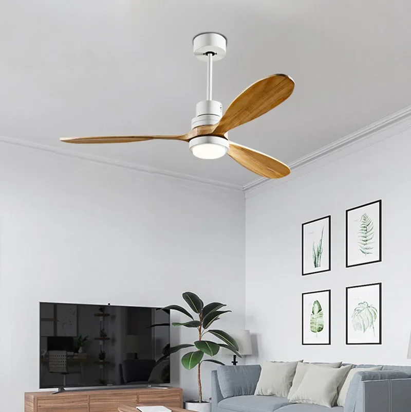 Nordic fan light dining room living room Konoha simple and modern illuminated fan fan chandelier