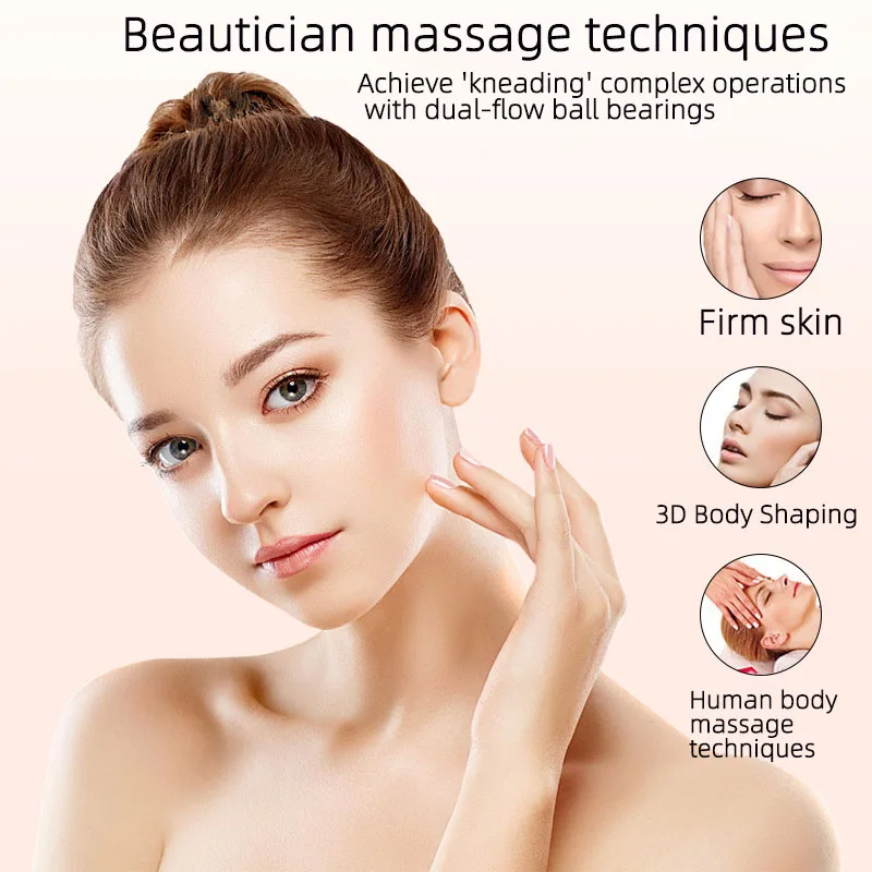 Handheld 4D Microcurrent Roller Massager for Face Eye Portable V Line Lifting Beauty Tool