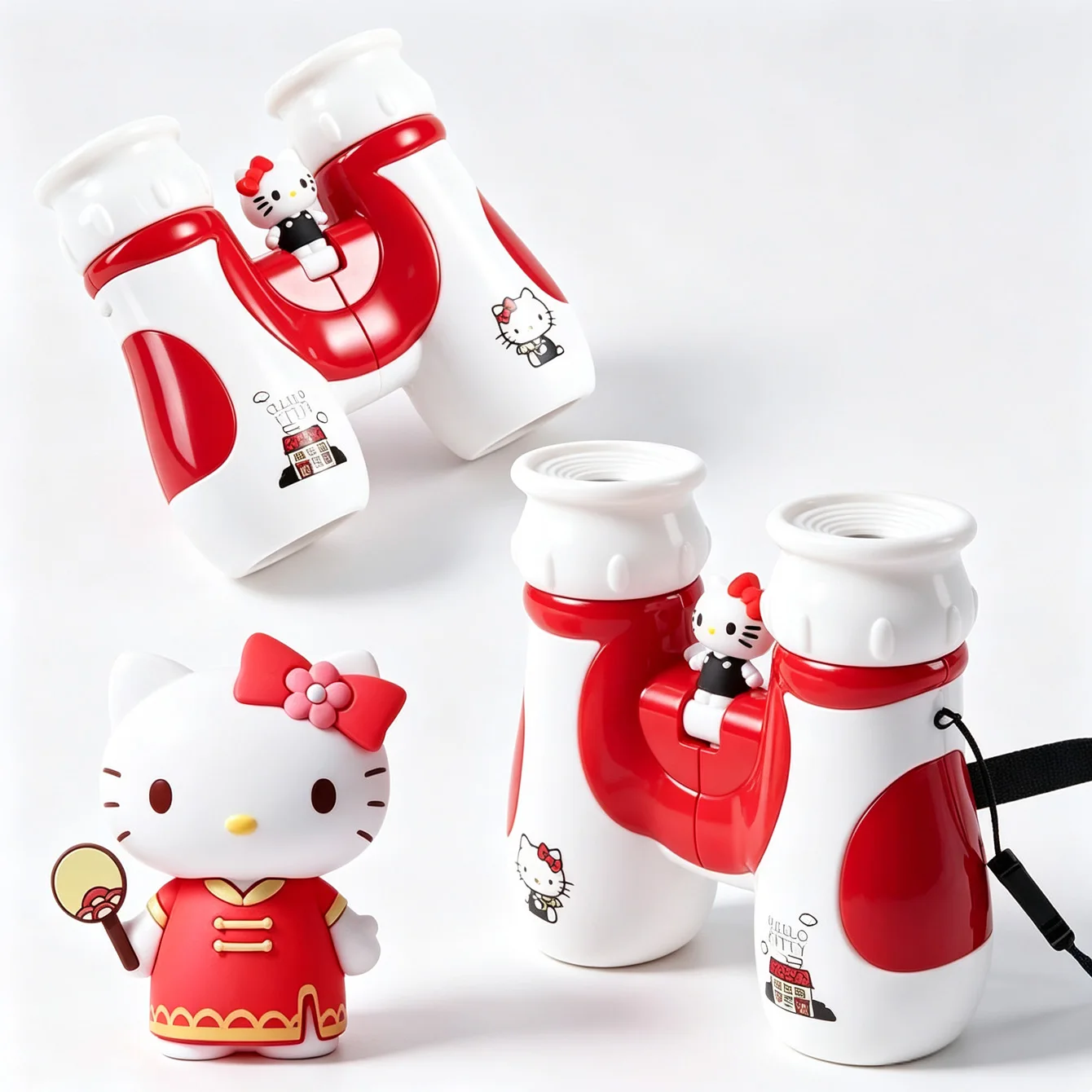 Hello Kitty Kuromi Tragbares Fernglas Kompaktes Handfernglas für Beobachtungen im Freien Reise-Sammlerzubehör