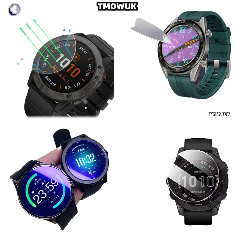 

Military-Grade Tempered Glass Screen Protector For Garmin Fenix 7 7S 7X Pro - 9H HD Anti-Scratch Clear