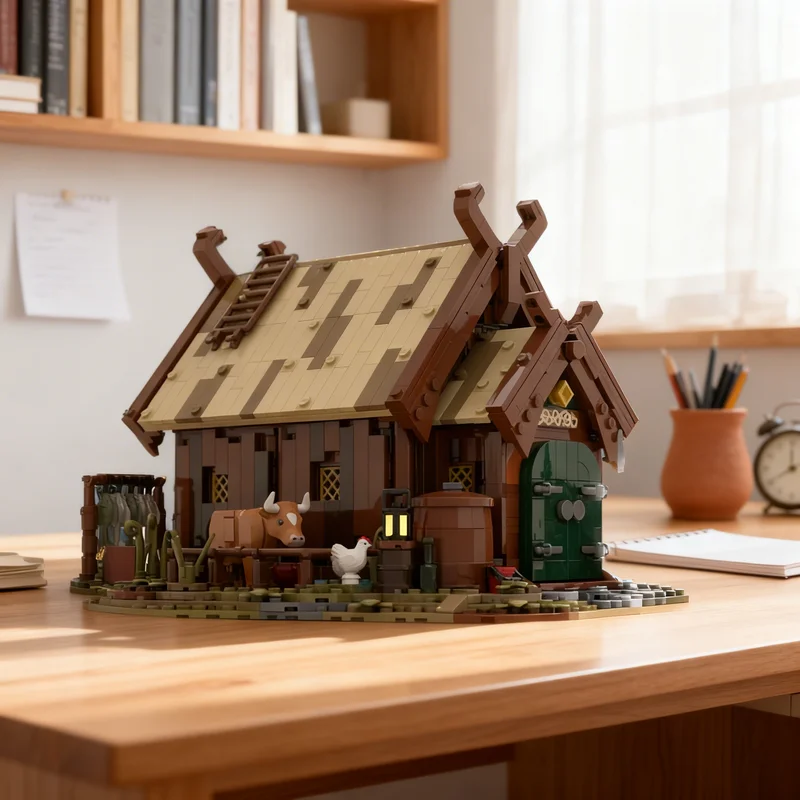 

1421pcs MOC Rohan Warrior S House Hobbit Lord Rings The Model Building Blocks Creative DIY Gift Display Decor Assemble Premium