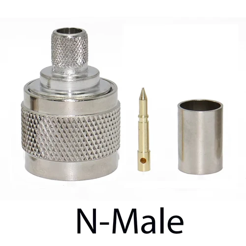 Imagen 2 del producto Conector macho hembra N L16, conector coaxial RF tipo N, conector recto coaxial de 50 ohmios para Cable RG59 LMR240 CNT240