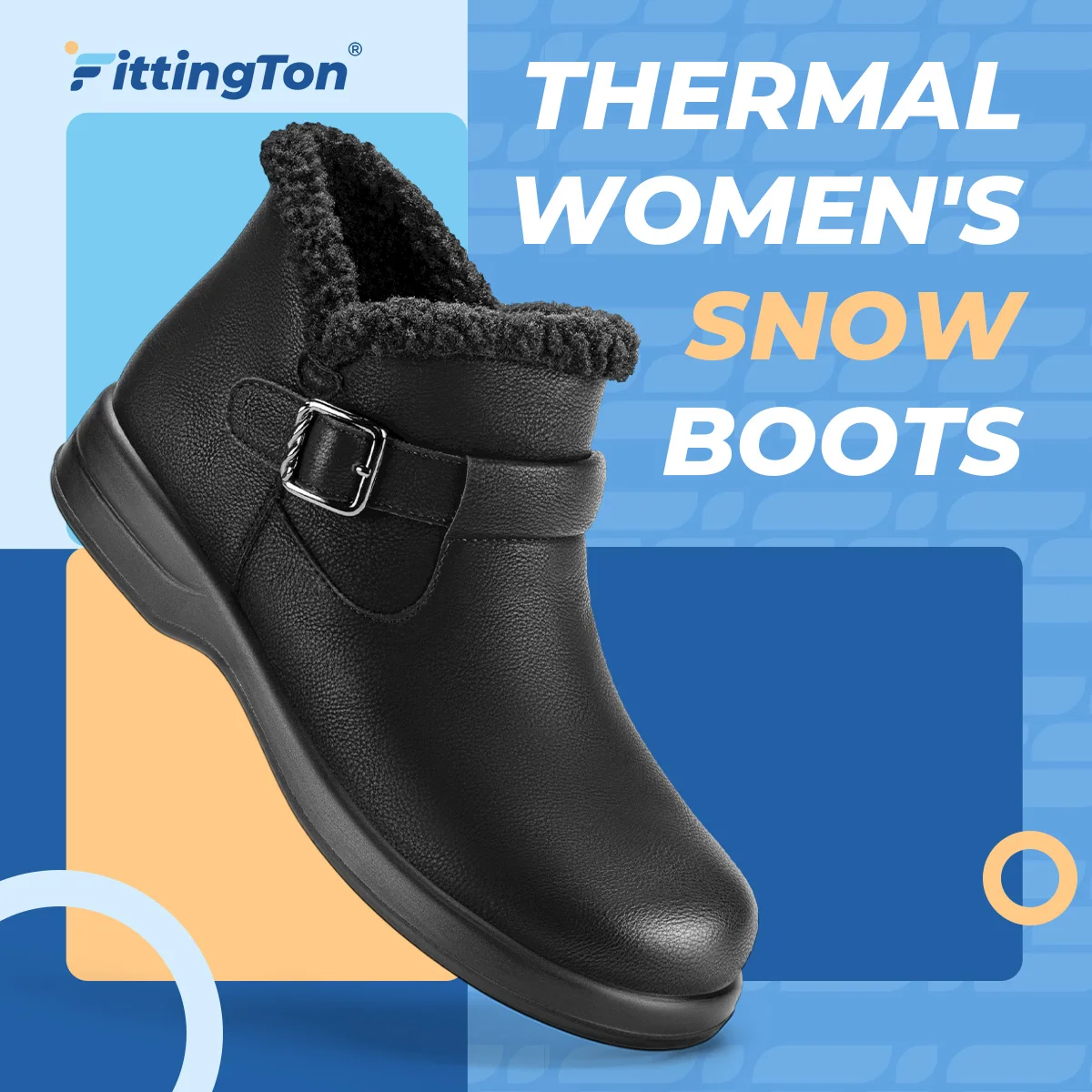 

Women'S Snow Boots Winter Shoes For Women Flat Sole Warm Water-Resistant Thickened Insulated Ladies Casual Shoes Soft Plush
