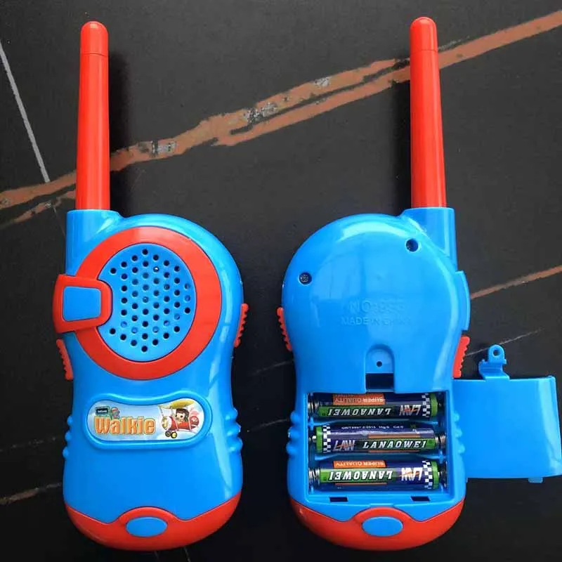 Bambini Outdoor Indoor Cartoon Cute Plastic Walkie-talkie Toys Kids Fun Play House Wireless Call giocattoli di interazione genitore-figlio