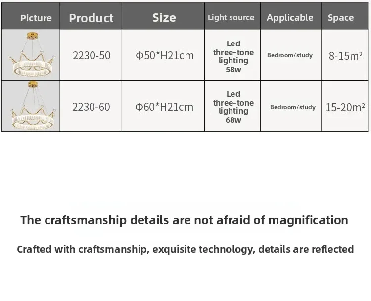 北欧風クリエイティブな高級感のあるクラウンクリスタルシャンデリア、ポストモダンでシンプルな寝室用照明