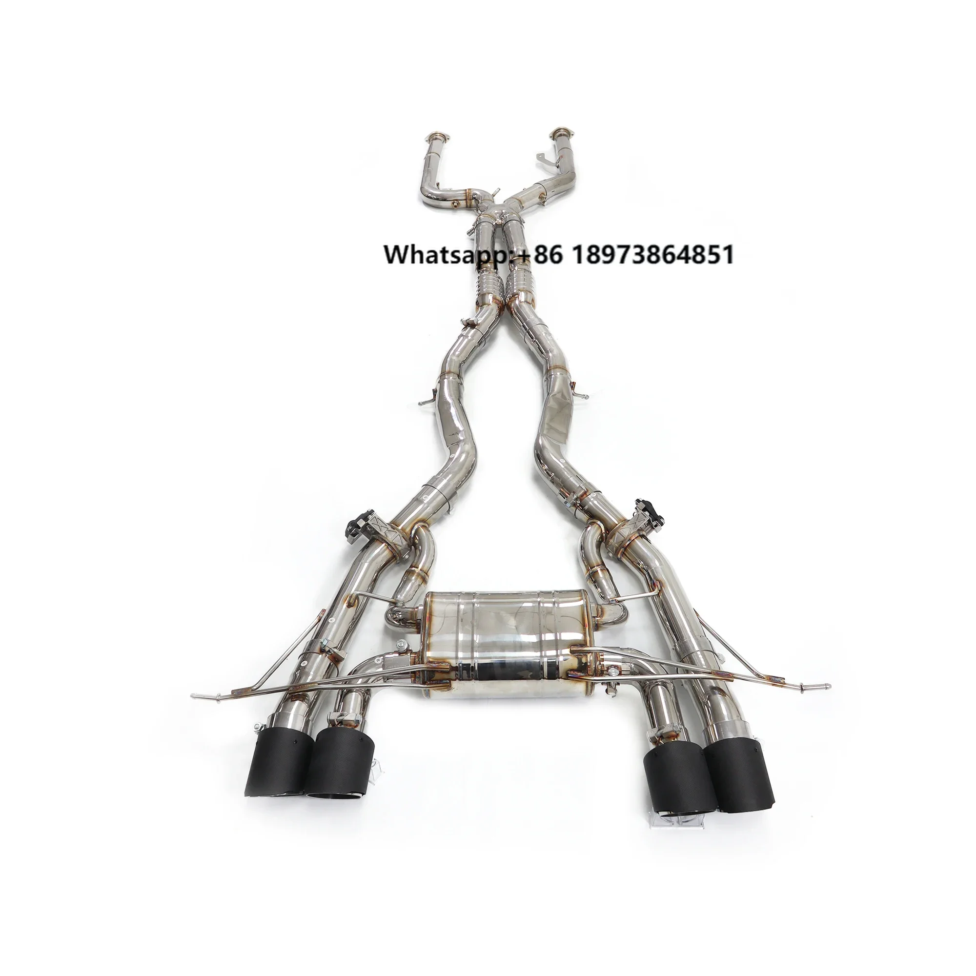 

ING Exhaust System for M3 M4 G80 G82 S58 V6 SUS304 X Pipe Catback M3 G80 M4 G82 Stainless Steel Catback Muffler Valves
