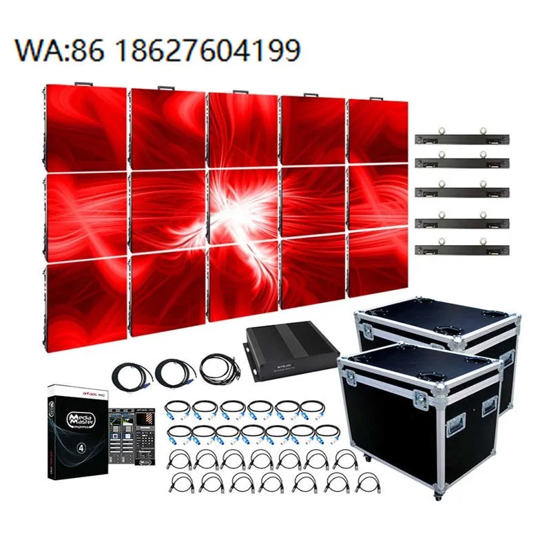

wedding backdrop event decoration indoor LED screen Turnkey LED Video Wall System 500x1000mm 500x500mm LED Panel P26 P391 Easy