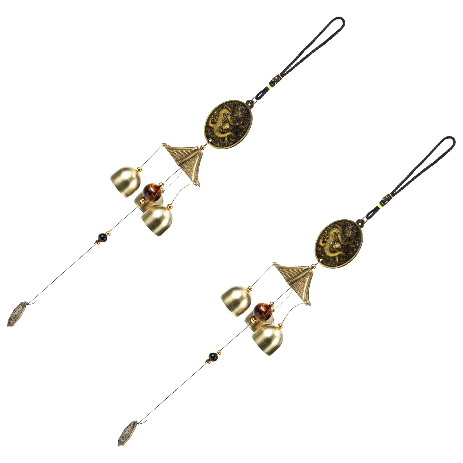 

2pcs Metal Wind Chime Alloy Hanging Decor For Garden Outdoor Patio Lawn Balcony Pendant Decorative Wind Bell Chimes