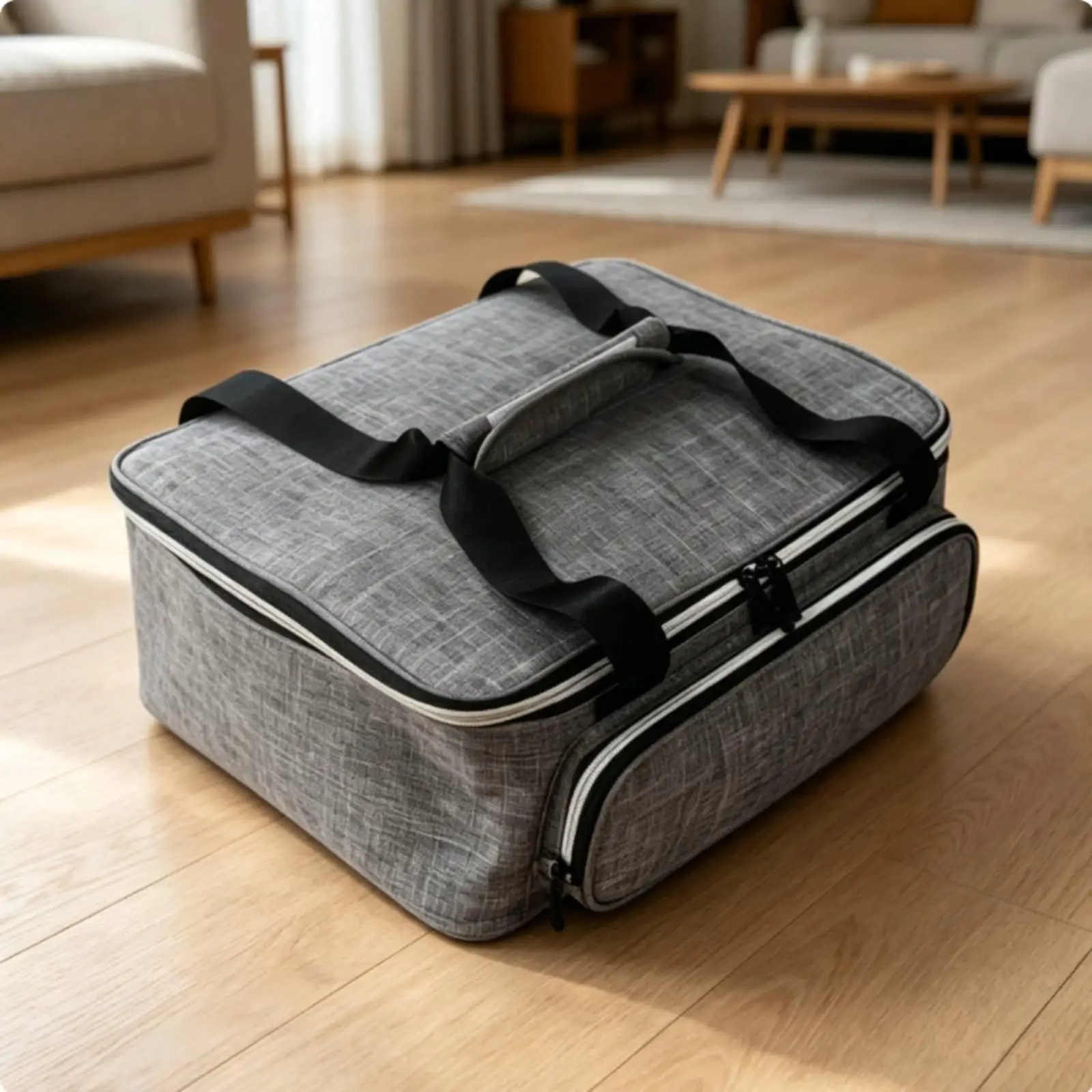 Multi-Compartment Craft Bag Dustproof Portable Printer Carrying Case Adjustable