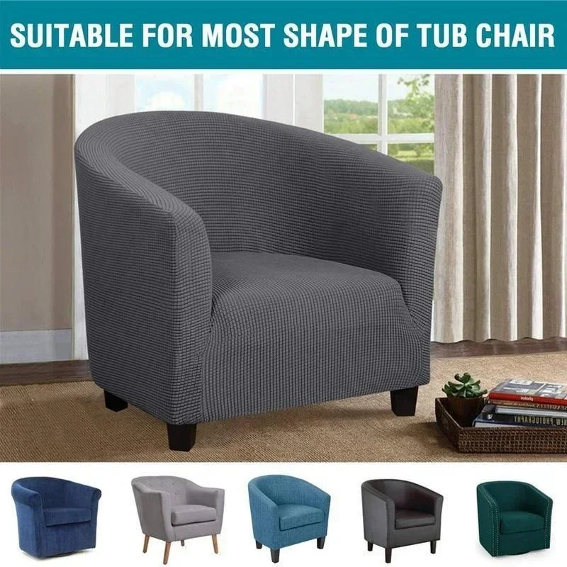 

Elastic Sofa Cover Armchair Cover Stretch Tub Cover Club Couch Sofa Slipcover for Home Living Room Armchair Protector