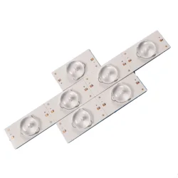 Tira de luces LED de retroiluminación, cuentas de lámpara SMD de 6V y 3V con lente óptica para reparación de TV LED de 32-65 pulgadas (3V con Cable), novedad de 100%