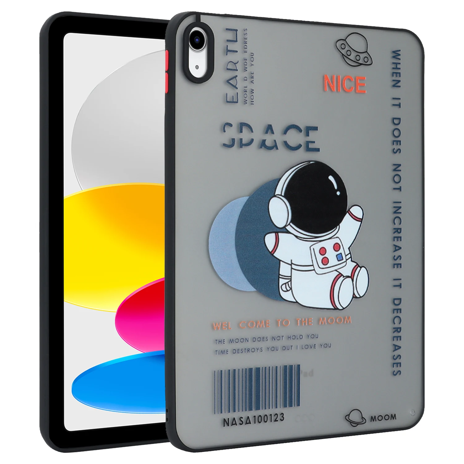 Cute Astronaut Matte Case For iPad 2025 Air 5 4 3 Pro 10.9 11 inch MINI 1 2 6 7 8 9 10th 11th Generation Case Hard Cover