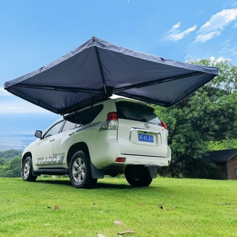 

Outdoor SUV Car Side Sunshade Fan-shaped Side Sun Shelter Camping Windproof Rainproof Portable Large Space Camping Equipment