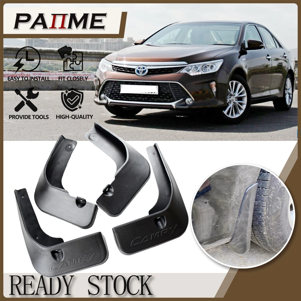 

Car Automotive MudFlaps For Toyota Camry 2015 2016 2017 PU060-33015 Molded Splash Guards Front Rear Mud Flap Mudguards YC101015