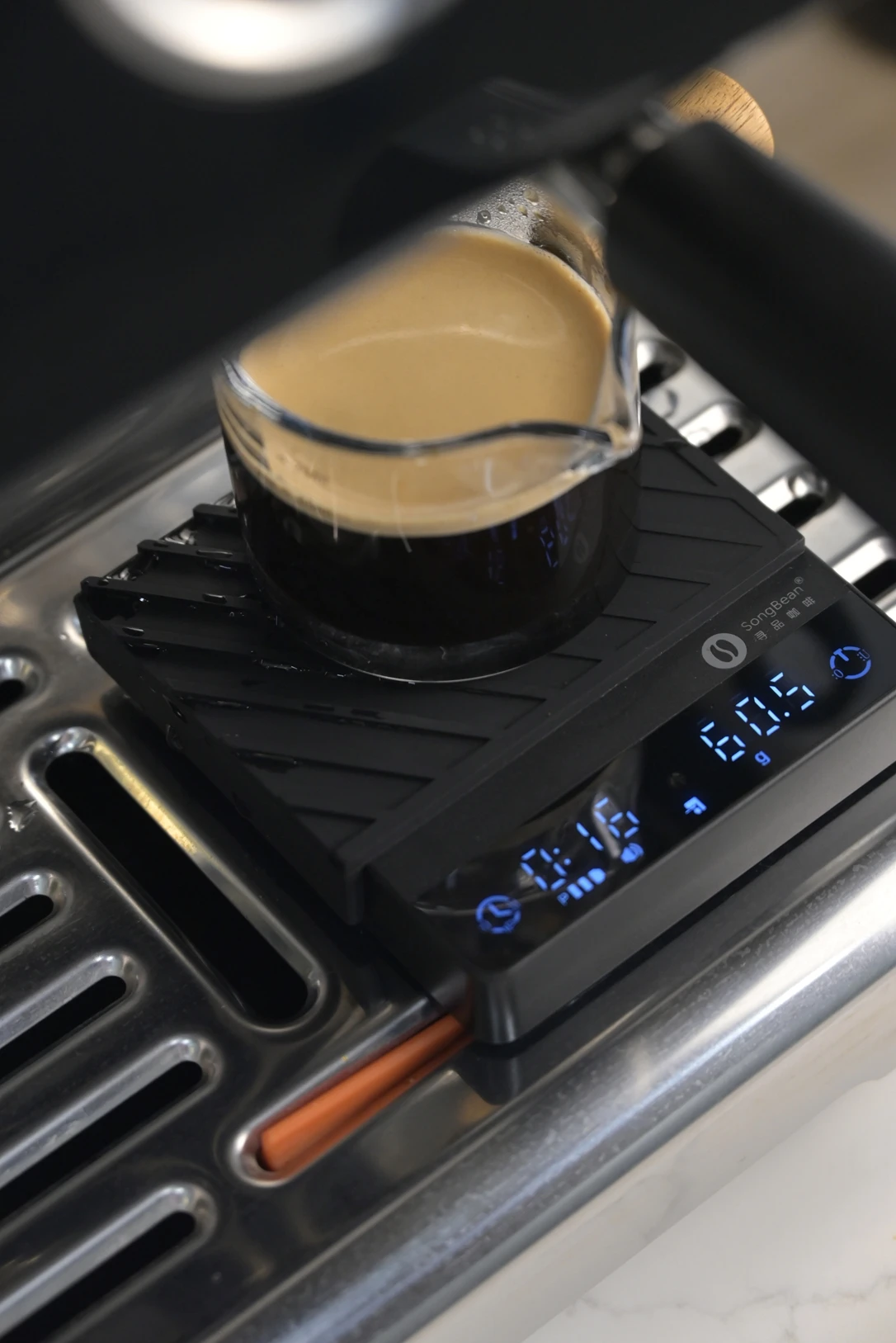 SongBean/SearchPean Tiny2S Up Tiny3C Kaffeewaage Mini mit Timer P Wake Up – Ideal für Espresso und Pour Over in kleinen Räumen – Detail 11
