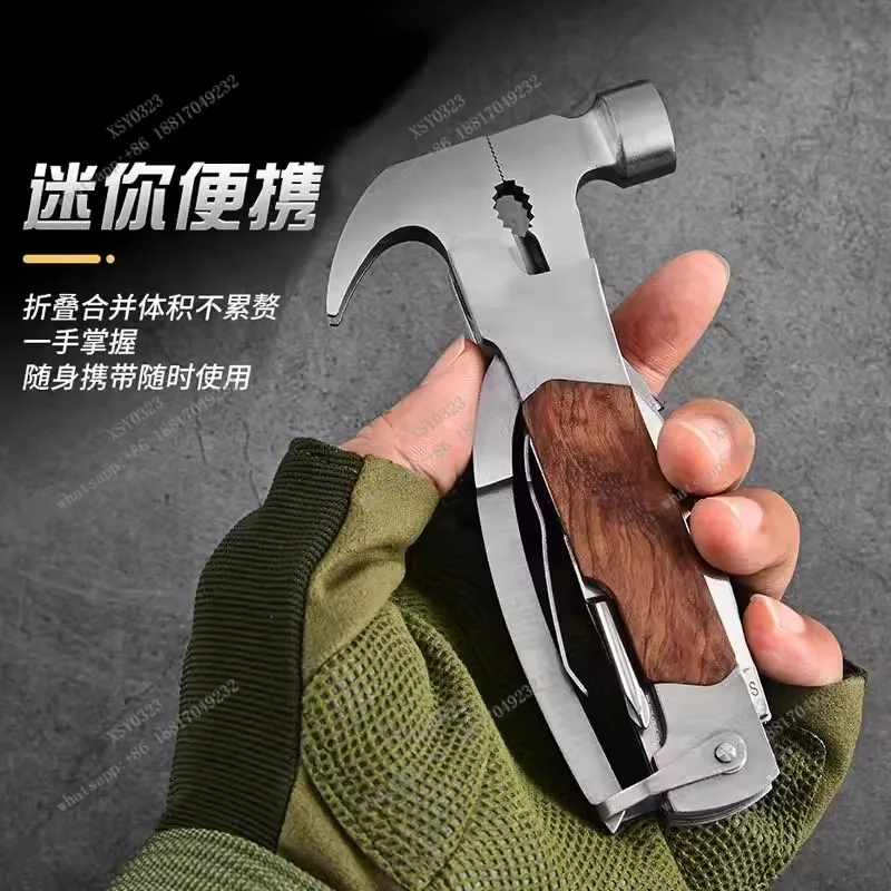 

Multifunctional Outdoor Camping Hammer Tent Stake Hammer Survival Tool