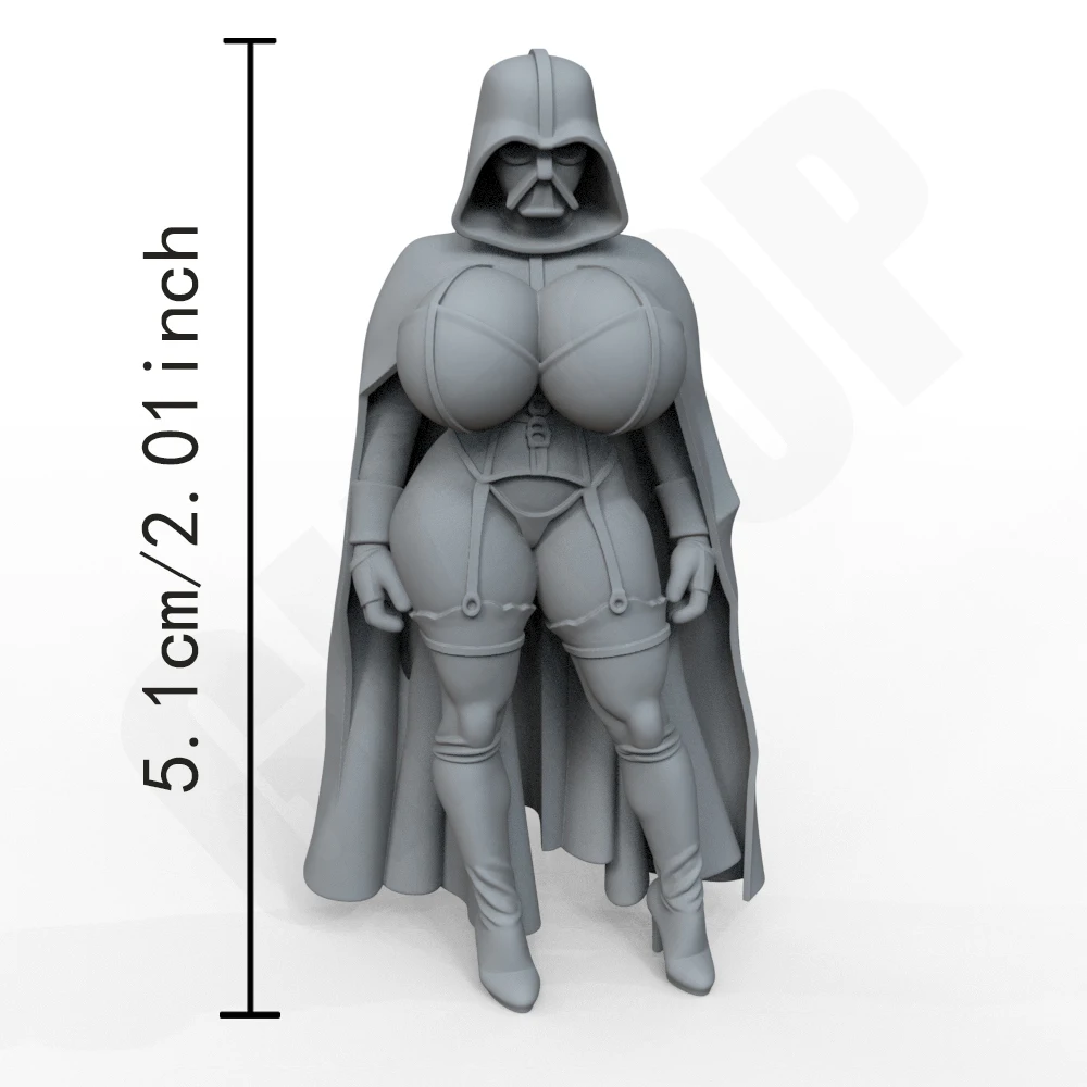 1/35 ثلاثية الأبعاد مطبوعة الراتنج نموذج مثير أنثى المحارب مجلس لعبة قطع الشطرنج غرامة مادة الراتنج غير ملونة مناسبة لهواة الجمع #2