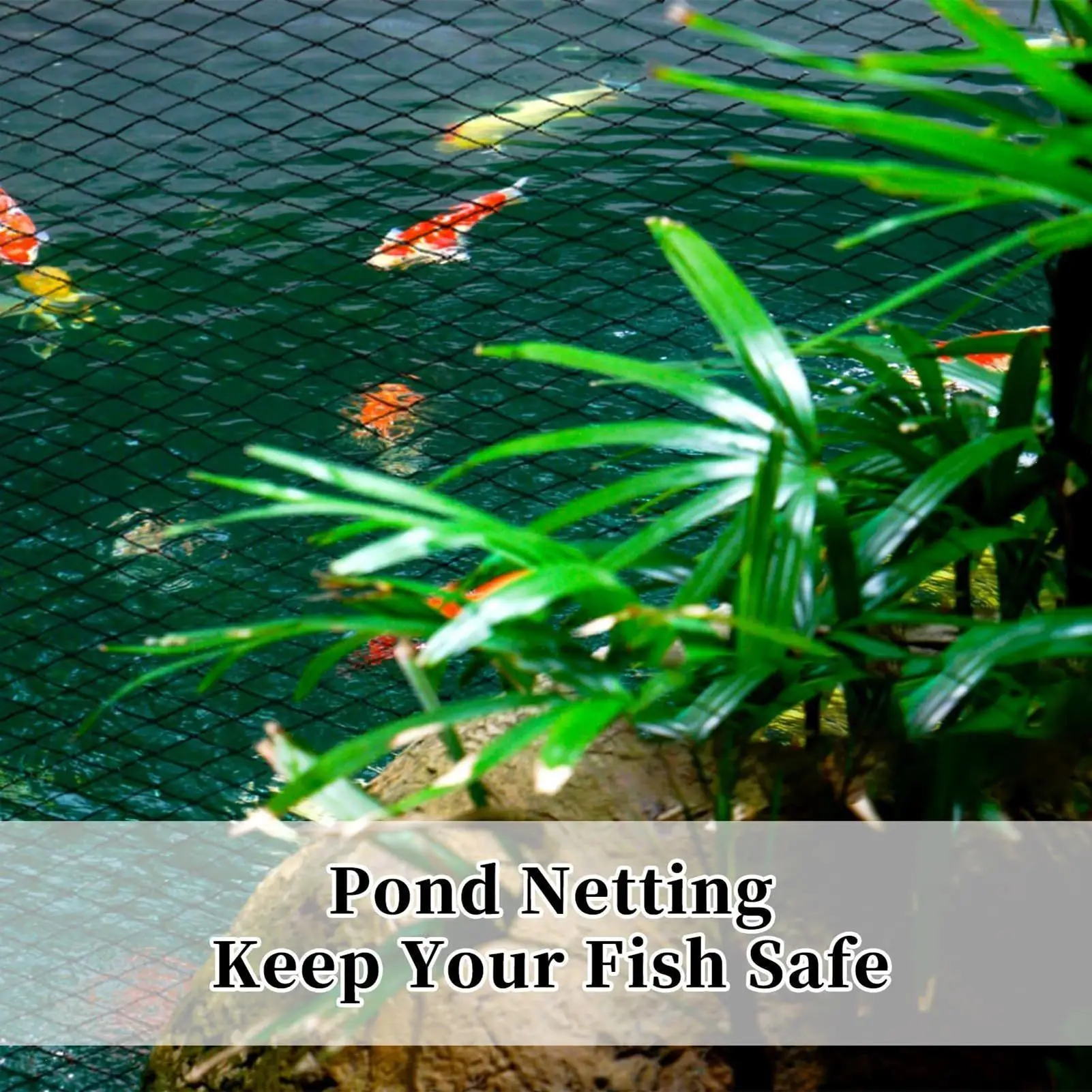 Pond Netting Protective Heavy Duty Adjustable Blocker Cover Large Netting For Outdoors For Lake Water River Aquarium Outdoor