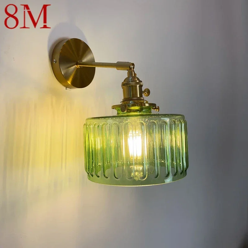 

8M Nordic Brass Wall Lamp Indoor Living Room Bedroom Bedside Lamp Modern Hotel Corridor Hallway Wall Lamp