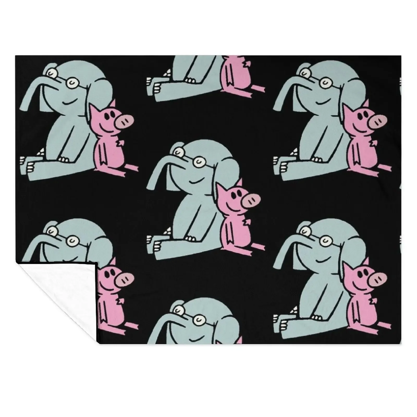

Elephant and Piggie. Gerald and Piggie. Anime transparent sticker, mo willems Throw Blanket Decorative Beds Furry anime Blankets