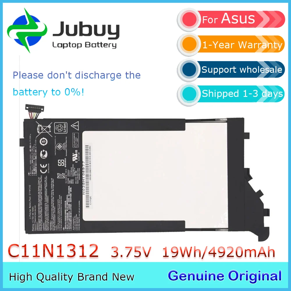 C11N1312 3.75V 19Wh Original Laptop Battery for Asus Pad Transformer Book Trio TX201L TX201LA 0B200-00600100