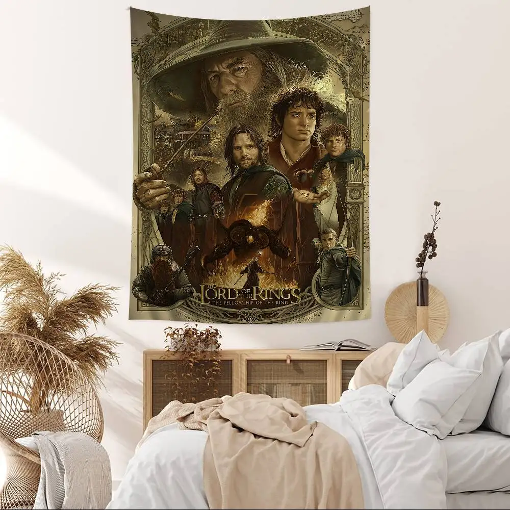 The L-Lord of the R-Rings DIY Wall Tapestry Art Science Fiction Room Home Decor Wall Art Decor