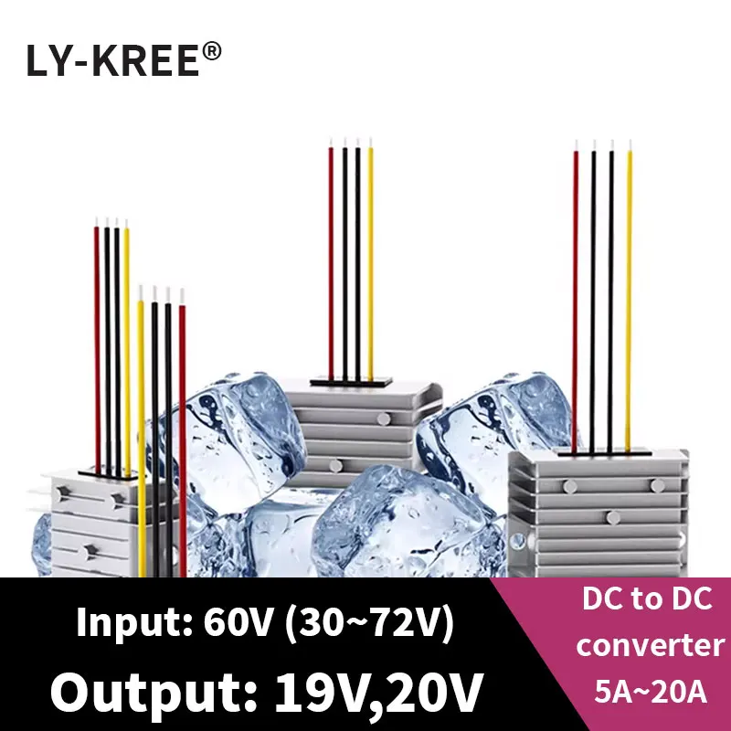 

LY-KREE 60V to 19V converter 60V to 20V step-down voltage stabilization DC/DC Vehicle mounted transformer pressure reducer