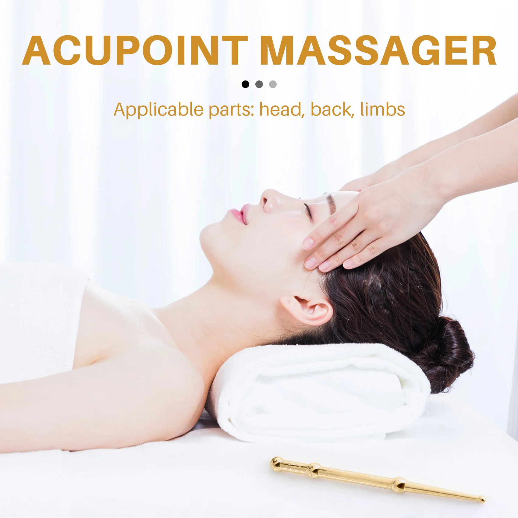 *A91P Face Eye Trigger Point Massage Pen Reflexology Massage Tool SPA Therapy Stimulator Acupoint Massager Dredge Meridian