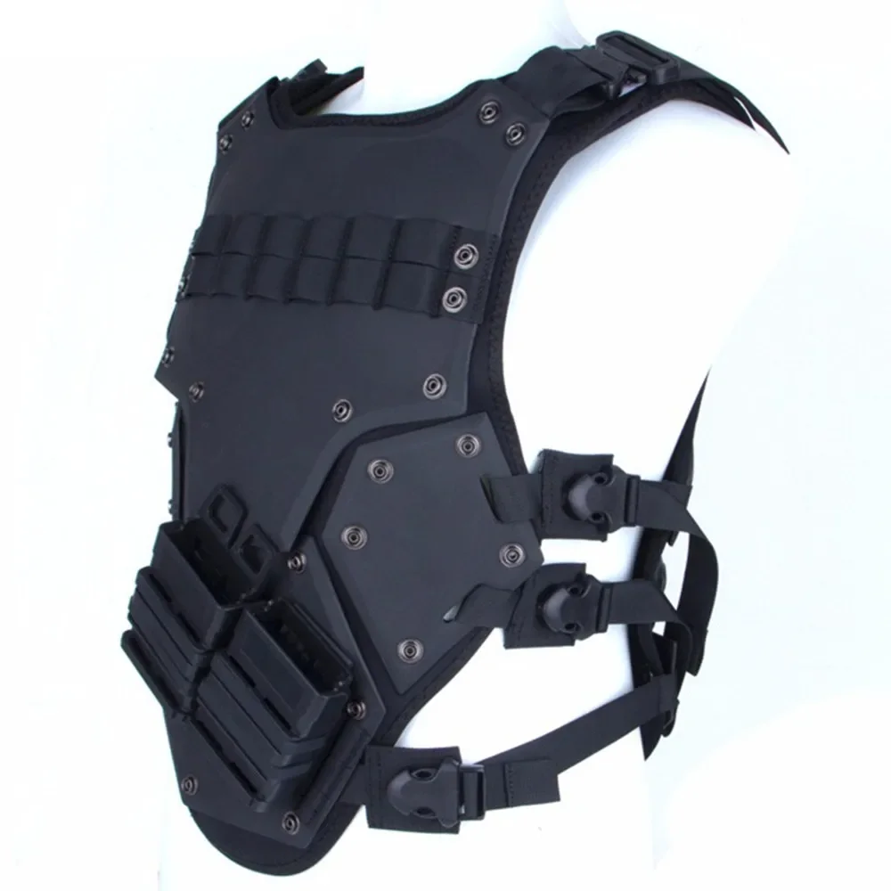 Men Adjustable Tactical Vest Molle Combat Assault Plate Carrier Waistcoat Hunting Multifunction Soldier Military Protective Suit