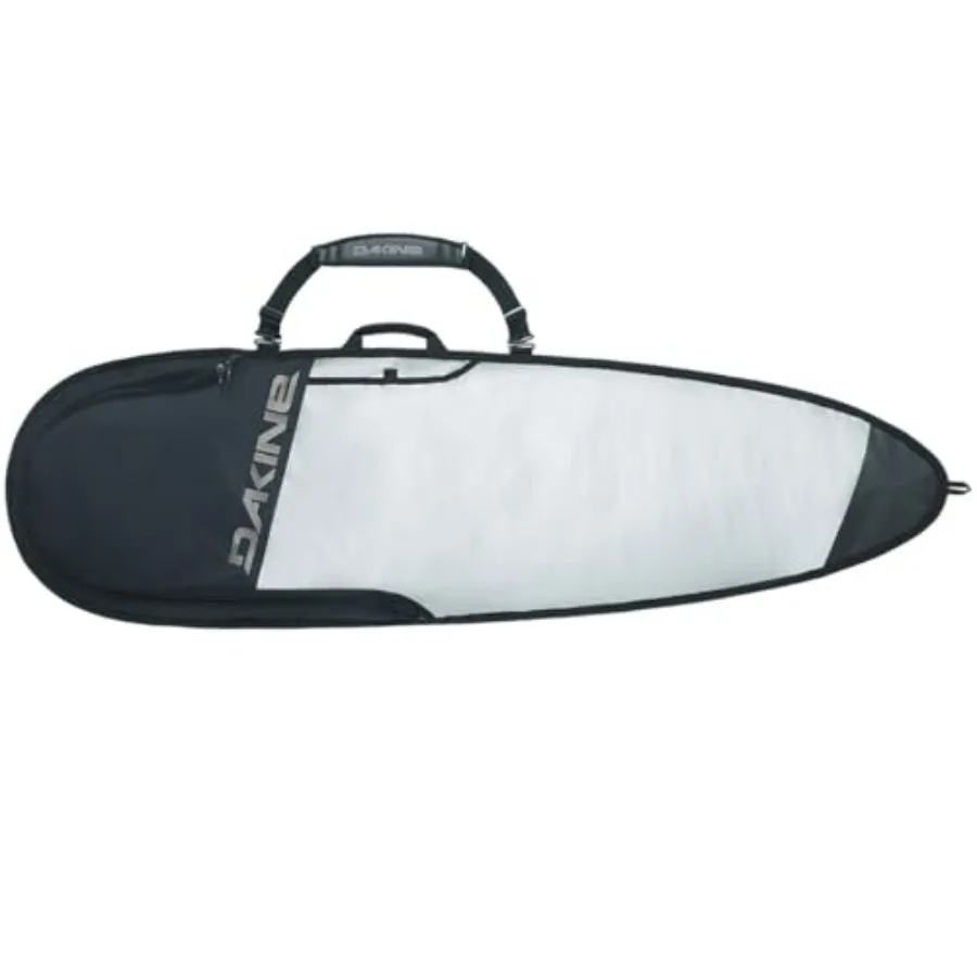 

DAYLIGHT LT SURFBOARD BAG THRUSTER for beach and travel, lightweight nylon, black with reflective accents, water-resistant and