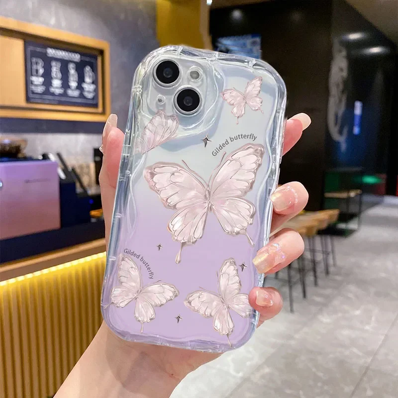 حافظة على شكل فراشة لهاتف VIVO Y39 Y19S Y17S Y28S Y29S Y04 Y03 Y28 Y21 Y19 Y17 Y11 Y20 Y22S Y02S Y76 Y35 Y36 Y50 Y77 Y55 Y33T Y33S Y21S