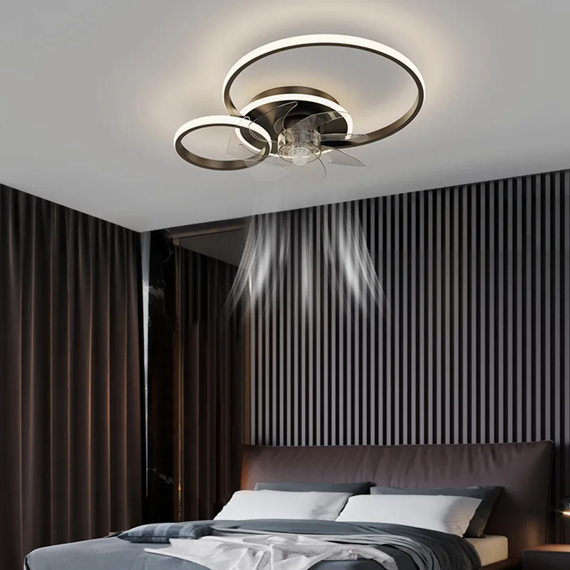 Modern Ceiling Fan Lamp  Luxury Invisible Design for Living Room Bedroom Dining Room - Integrated Lighting And Ventilation