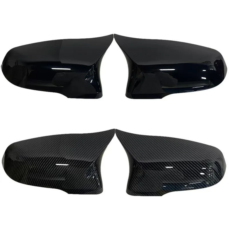 Carbon Fiber Look Black Rearview Mirror cover for BMW F44 F40 G29 2020+ F48 F49 F52 2019-2020 For X2 F39 Toyota Supra 2019-2020