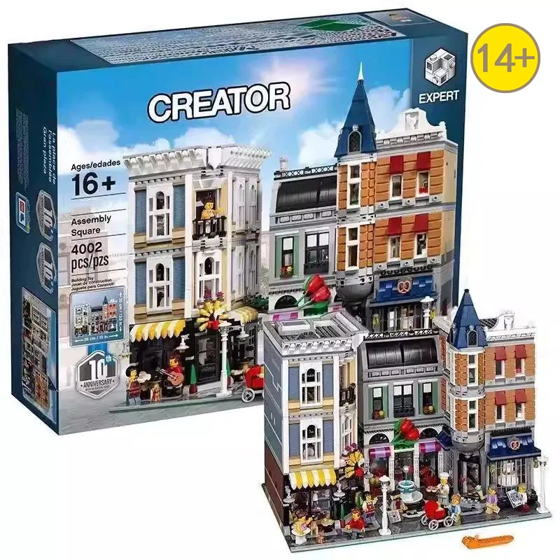 4002 PCS City Center Assembly Square Building Blocks Bricks Birthday Toys Compatible With 10255 For a friend Christmas gift