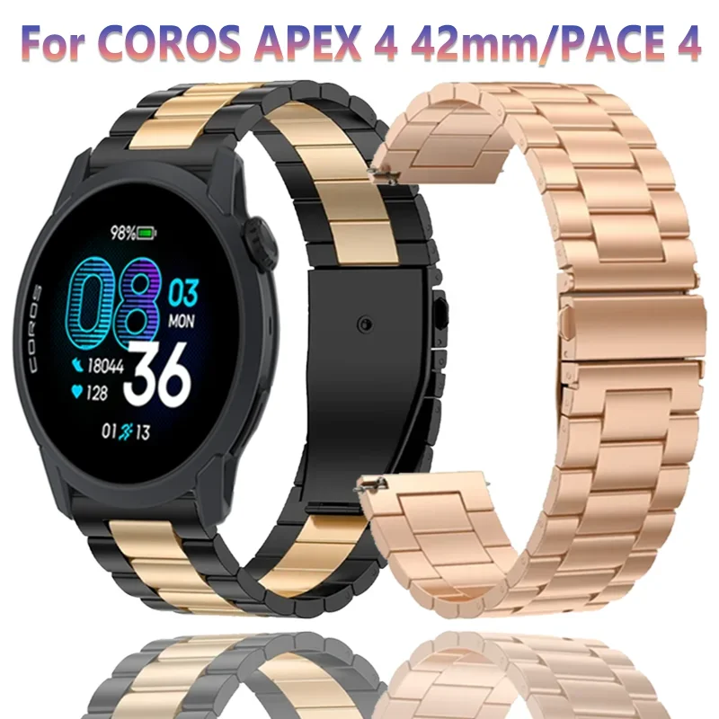 22 mm Metall-Edelstahlarmband für COROS APEX 4 42 mm/PACE 4/CMF Watch 3 Pro Armband für Suunto Ocean/Vertical 2/Run/Race 2/S