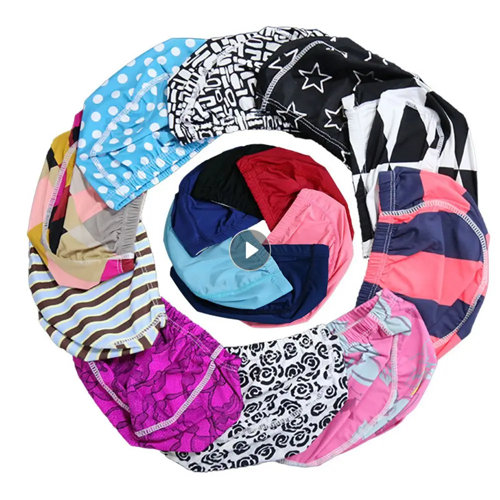 Swimming Long Hair Long Hair Ear Protection Swimming Bathing Caps Flowers Printed Sport Sport Caps Turban