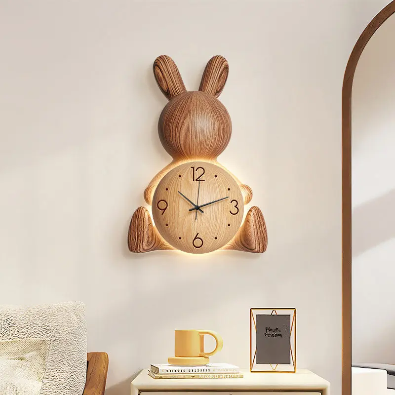 Designer Wooden Wall Clock Security Unique Premium Modern Living Room Wall Watch Luxury Aesthetic Orologi Da Parete Home Decor